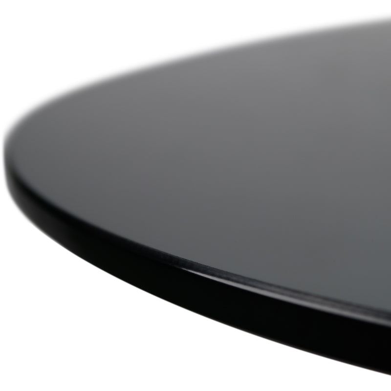 Cargue la imagen en el visor de la galería, Mesa Bistro CJ357 de Interior con piel sintética y cristal - CJ357-BLK
