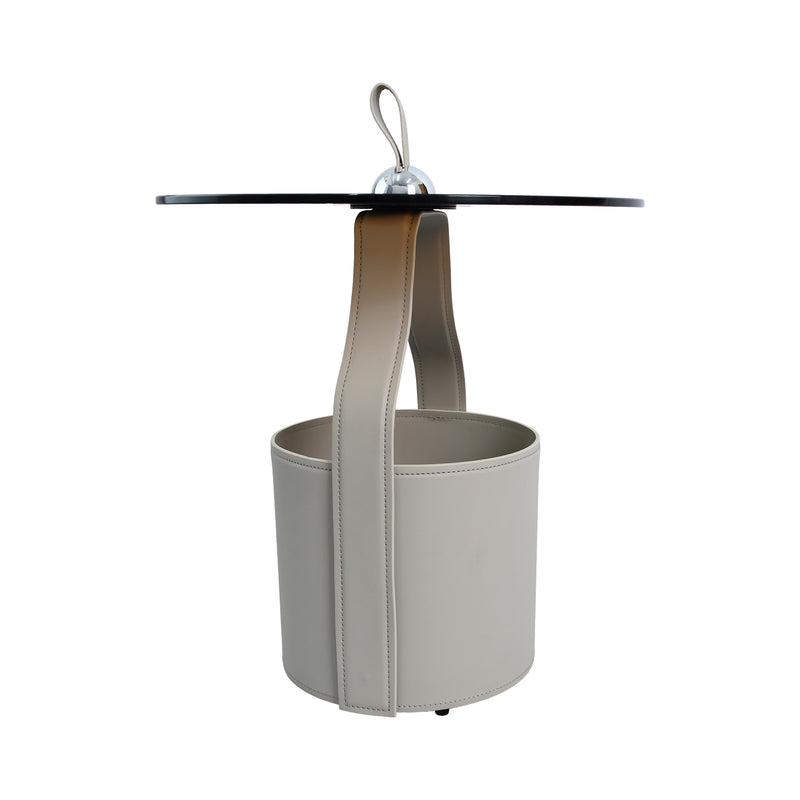 Cargue la imagen en el visor de la galería, Mesa Bistro CJ357 de Interior con piel sintética color gris - CJ357-GR
