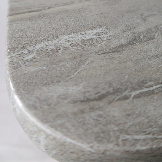 Comedor de barra Alto 1.6 M para Exterior o Jardin Rectangular Talara Bar color gris + 4 Sillas Alta Talara color gris