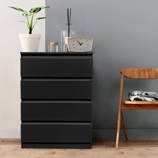 Comoda de 4 niveles 31155B4 de interior color negro - 31155B4