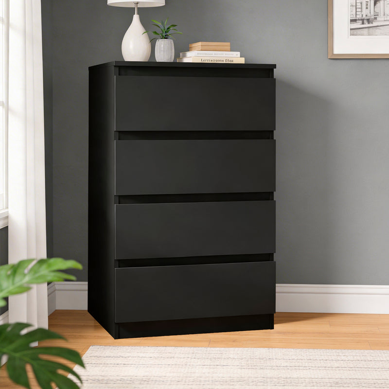 Cargue la imagen en el visor de la galería, Comoda de 4 niveles 31155B4 de interior color negro - 31155B4
