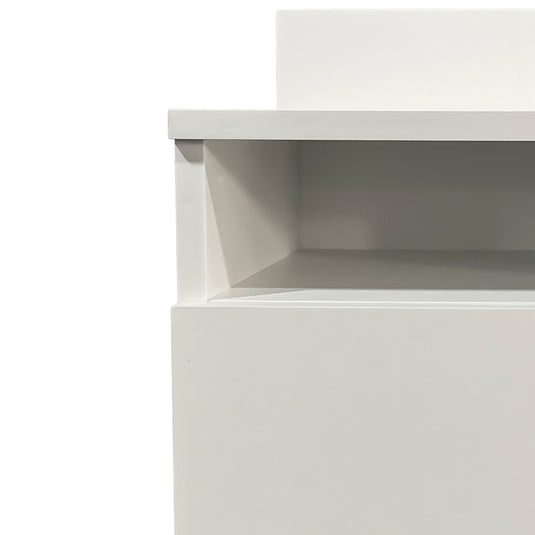 Buró 31155B color blanco de 2 niveles - 31155B-WH