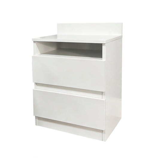 Buró 31155B color blanco de 2 niveles - 31155B-WH