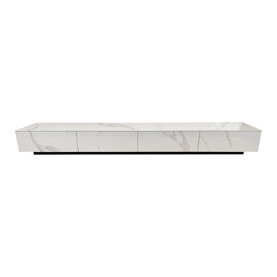 Estante para TV estilo Marmol 2.2 M, Cormoran color blanco - WWB22040-TV