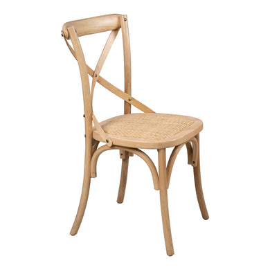 Silla para interior de madera color Natural Cross-FC02S-N