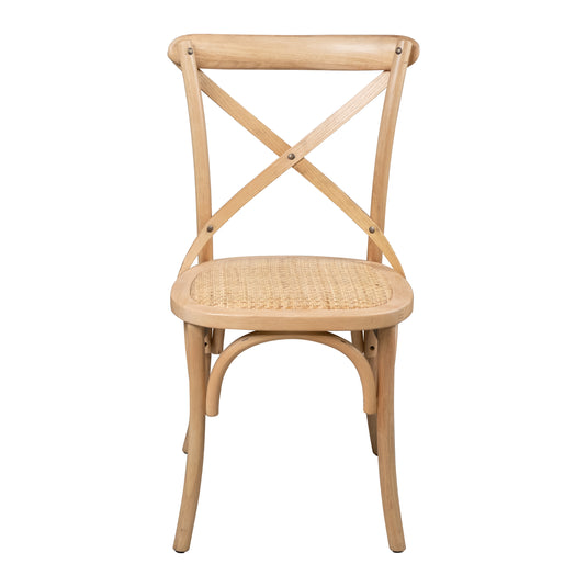 Silla para interior de madera color Natural Cross-FC02S-N