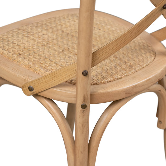 Silla para interior de madera color Natural Cross-FC02S-N