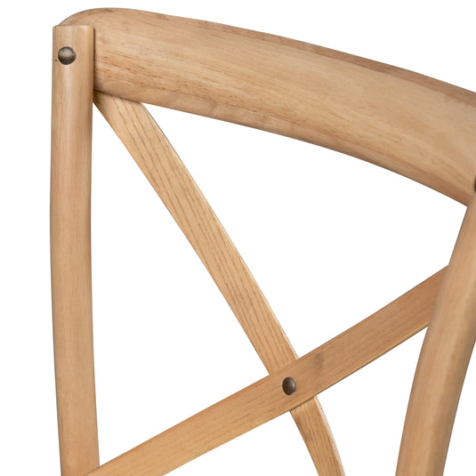 Silla para interior de madera color Natural Cross-FC02S-N