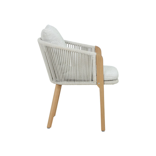 Comedor Curve 2.3M + 8 silla Curve color natural - HUC38719-CURV8