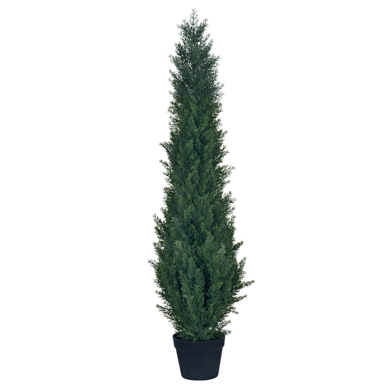 Cargue la imagen en el visor de la galería, Planta Decorativa Artificial para Exterior y Interior con 1.60m Alto, CYPRESS TREE - CYPRESS
