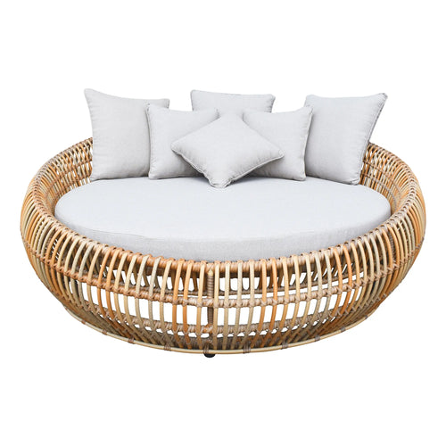 Camastro para interior o exterior de rattan Color Blanco NIAH DAYBED-HUC39882 CasaEaster