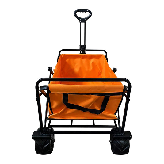 Carrito plegable Naranja, Vagón portátil de Gran Capacidad Para Exterior WAGON-WG-03