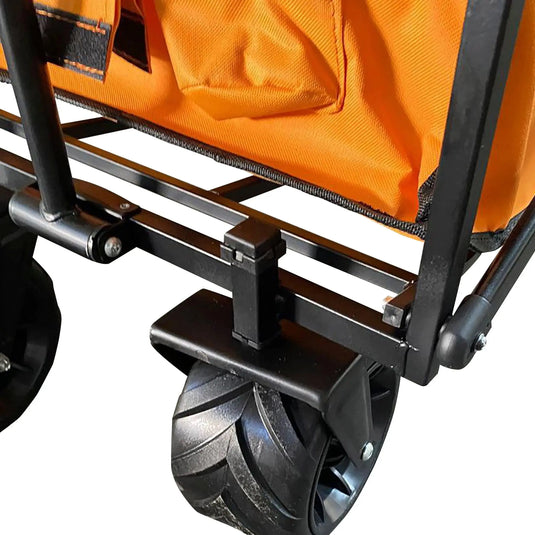 Carrito plegable Naranja, Vagón portátil de Gran Capacidad Para Exterior WAGON-WG-03 CasaEaster