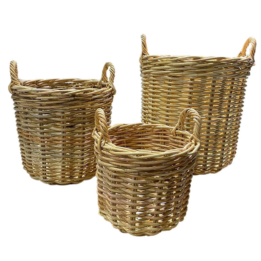 Cestos de Lavanderia  Redondo Basket Juego de 3pz  SILOAM -33178