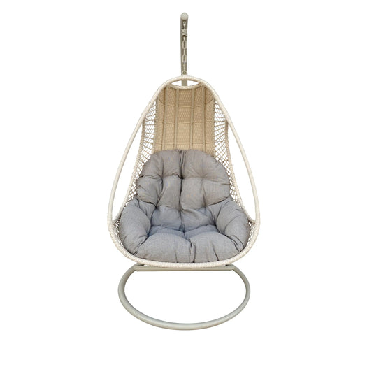 Columpio de Rattan para interior o exterior Color Crema  HANGING-Y9223 CasaEaster