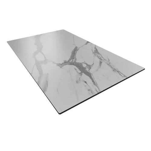 Cubierta de mesa Laminado de Alta Presión HPL Color Blanco MARMOT 120X70-7396E CasaEaster