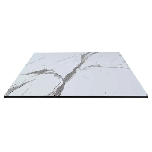 Cubierta de mesa Laminado de Alta Presión HPL Color Blanco-MARMOT-70X70-7396E CasaEaster