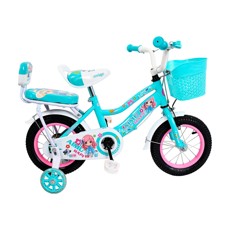 Cargue la imagen en el visor de la galería, Bicicleta infantil DGZ de 12" Color Verde Agua - 12DGZ-VER
