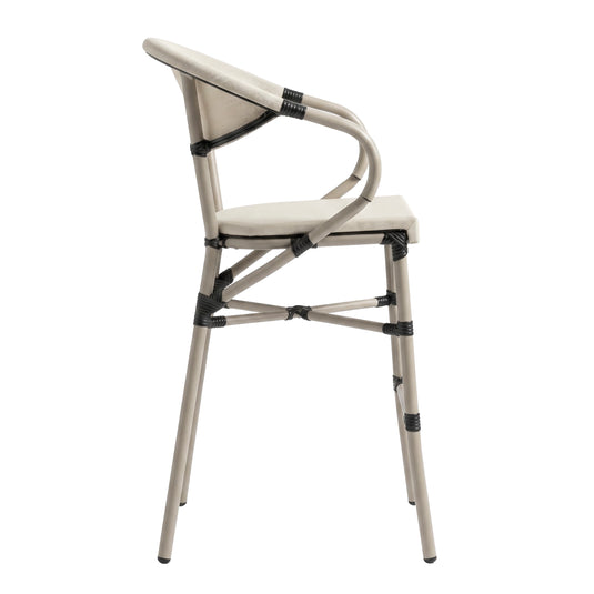 Textilene High Chair for Outdoor and Indoor Color Black DONIA-T26 