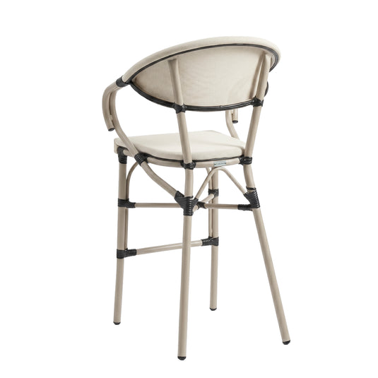 Textilene High Chair for Outdoor and Indoor Color Black DONIA-T26 