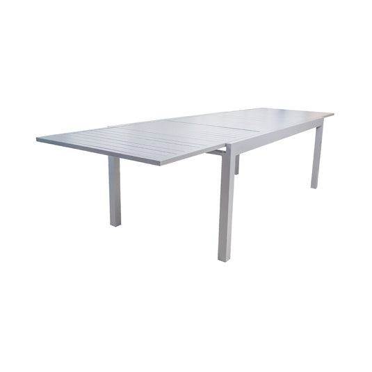 Mesa de Comedor Expandible 2 M / 3.2 M para interior y exterior de Aluminio Color Blanca DOUME - SDT09305-WH