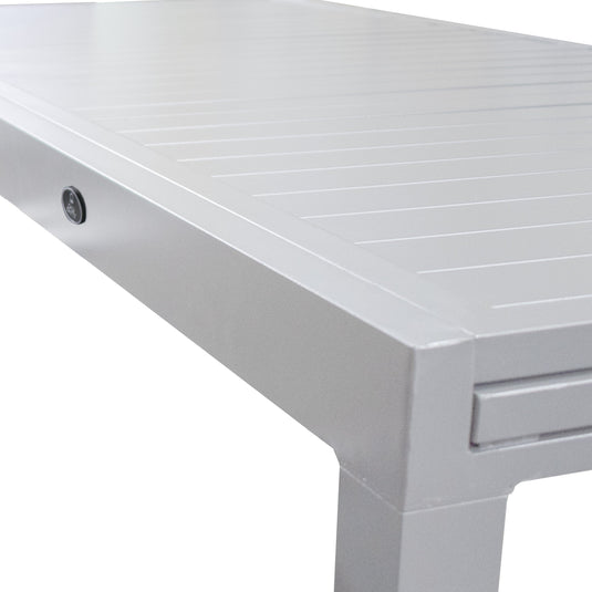 Mesa de Comedor Expandible 2 M / 3.2 M para interior y exterior de Aluminio Color Blanca DOUME - SDT09305-WH