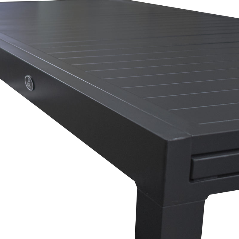 Cargue la imagen en el visor de la galería, Mesa de Comedor para interior y exterior de Aluminio Color Negra DOUME - SDT09305-BLK
