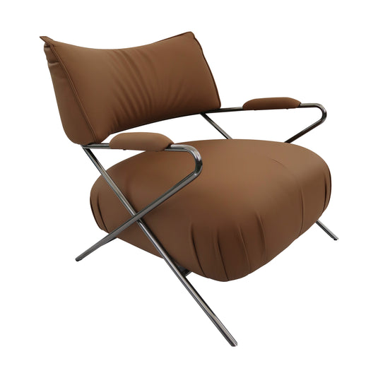 Sillón individual EC449 de Interior con PU color café - EC449