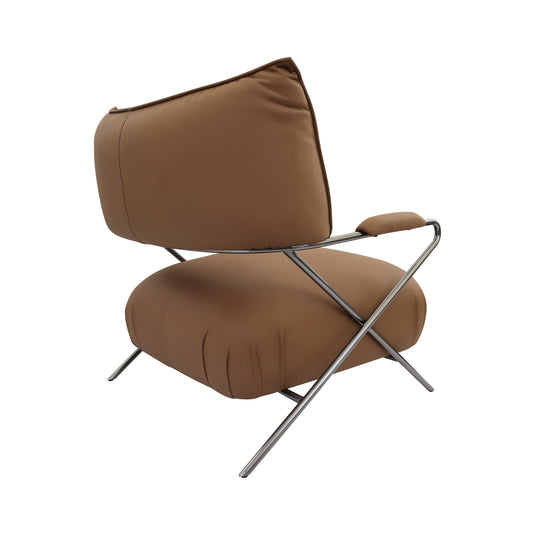 Sillón individual EC449 de Interior con PU color café - EC449