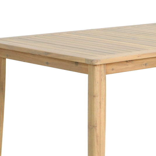 Comedor de madera Eloise 2.1M + 8 sillas eloise HUC402471 color natural - HUC38371-402471