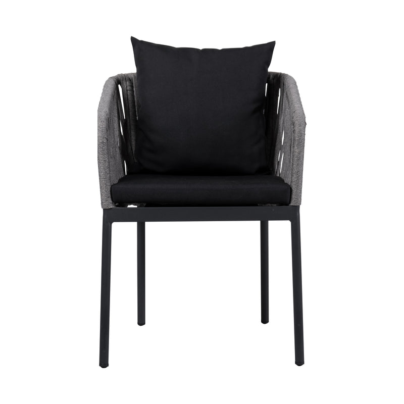 Cargue la imagen en el visor de la galería, Silla de Lazo para Exterior e Interior Color GRIS JASPEADO ELONA 555-ZF44
