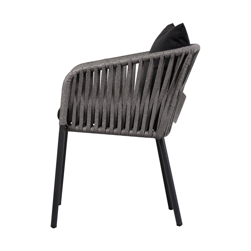 Cargue la imagen en el visor de la galería, Silla de Lazo para Exterior e Interior Color GRIS JASPEADO ELONA 555-ZF44
