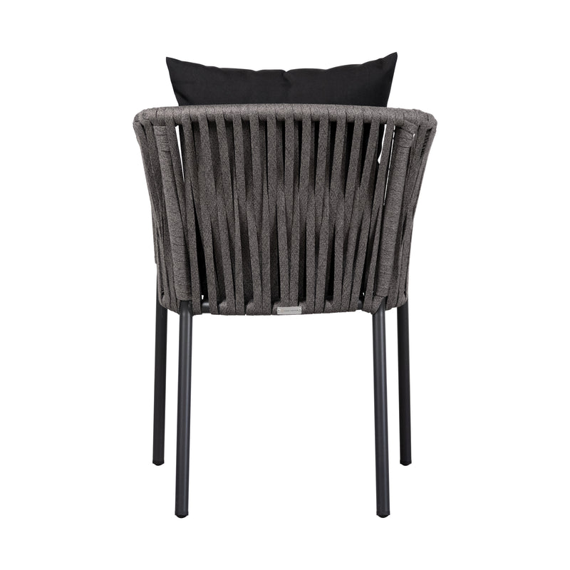 Cargue la imagen en el visor de la galería, Silla de Lazo para Exterior e Interior Color GRIS JASPEADO ELONA 555-ZF44
