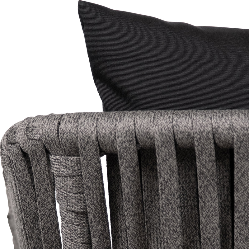 Cargue la imagen en el visor de la galería, Silla de Lazo para Exterior e Interior Color GRIS JASPEADO ELONA 555-ZF44
