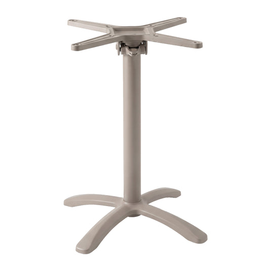 Base para cubierta de Mesa Emia de Aluminio Color Champagne - HY-AL429