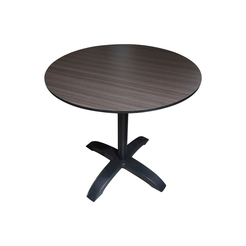 Cargue la imagen en el visor de la galería, Mesa de comedor Woodic F0814 D70 + base TIgre black - WOOD-TIG F0814
