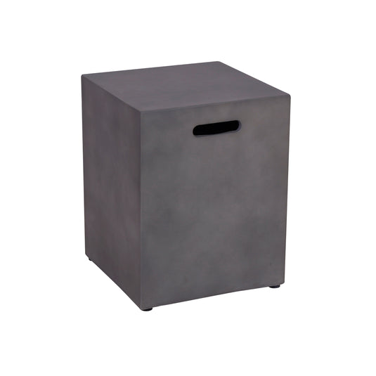 Tapa para gas LP de fogata cuadrada color gris oscuro - F170109B