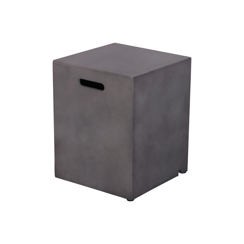 Cargue la imagen en el visor de la galería, Tapa para gas LP de fogata cuadrada color gris oscuro - F170109B
