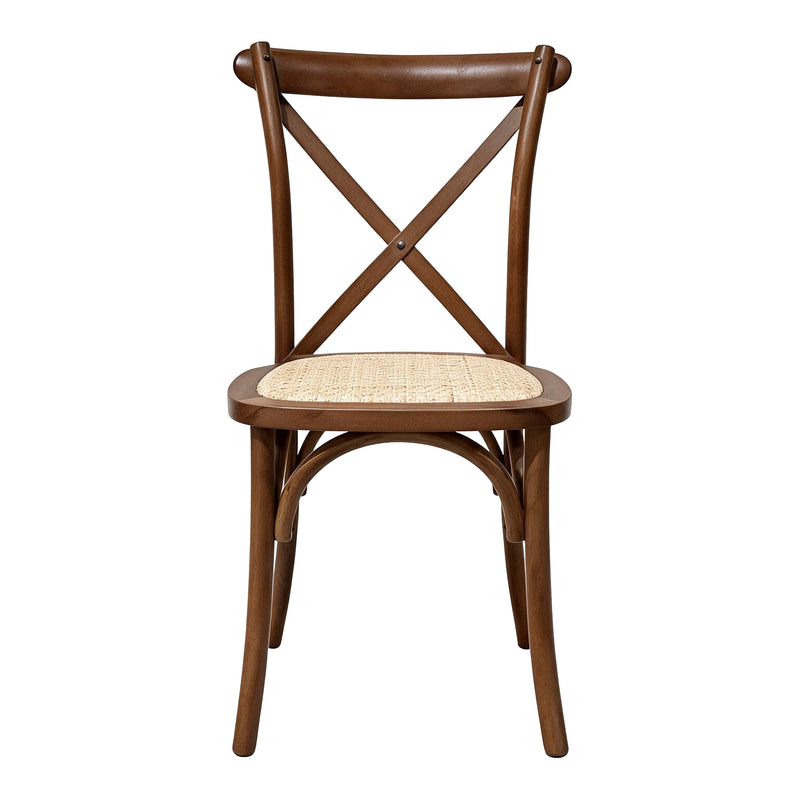 Load image into Gallery viewer, Cross wooden indoor chair, black - XN6043BLACK
