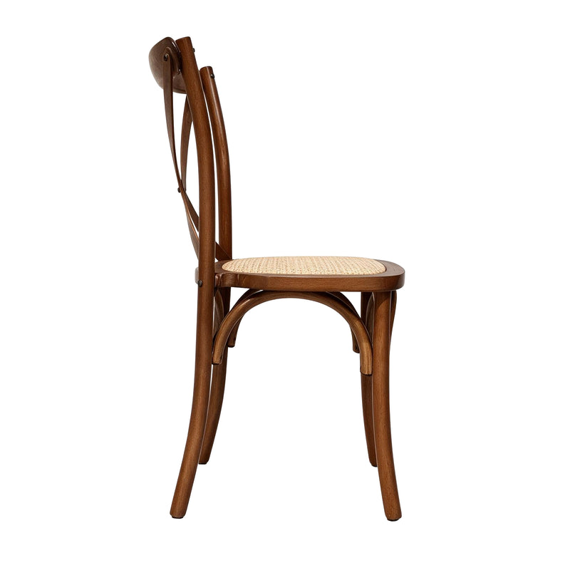 Load image into Gallery viewer, Cross wooden indoor chair, black - XN6043BLACK
