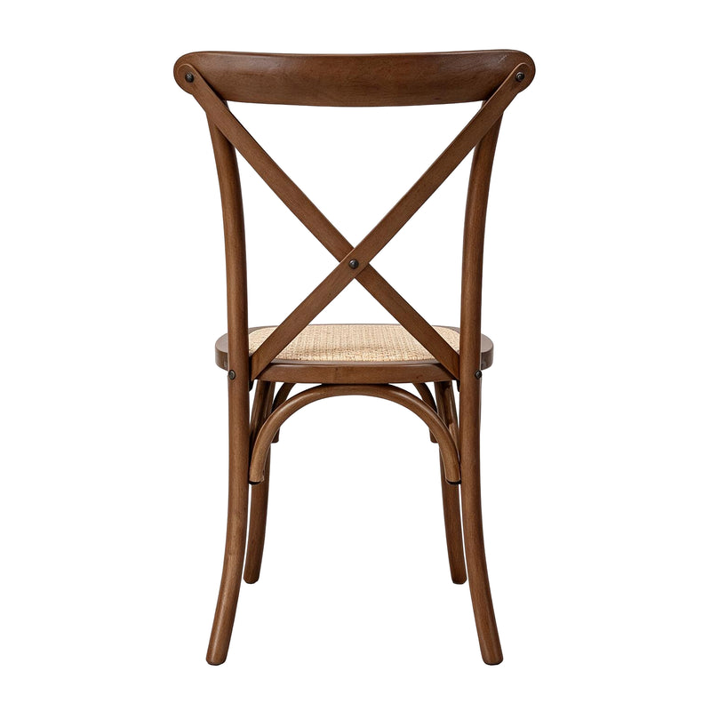Load image into Gallery viewer, Cross wooden indoor chair, black - XN6043BLACK
