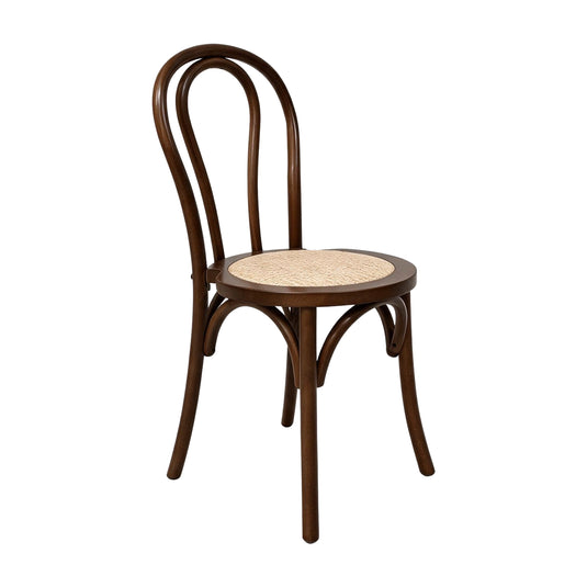 Silla para interior FC17-WAL de madera color Walnut & natural - FC17-WAL
