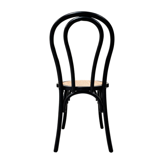 Silla para interior FC18S-NE de madera color Negro & natural - FC18S-NE