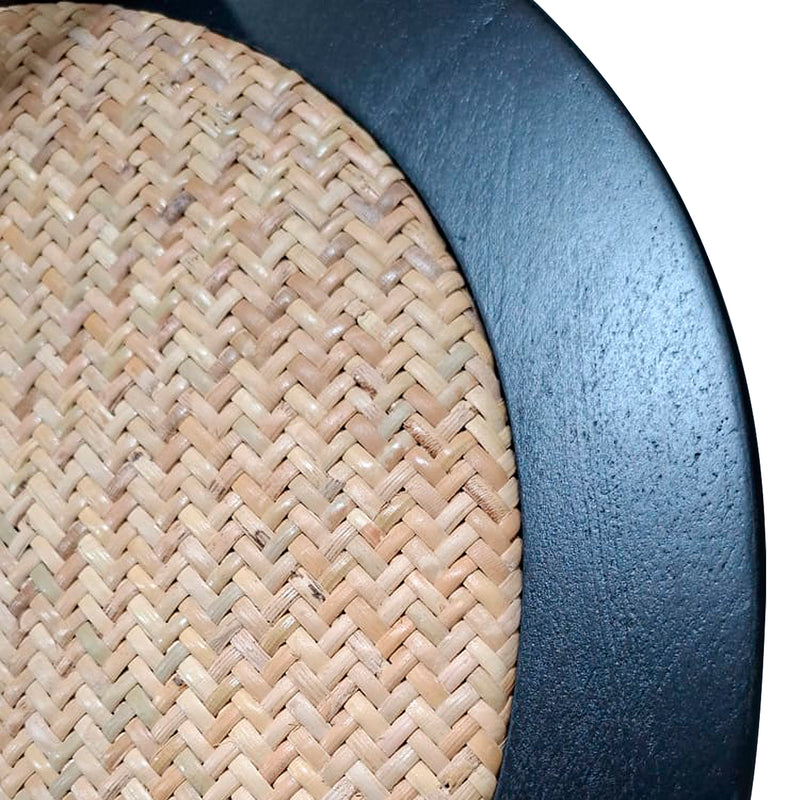 Cargue la imagen en el visor de la galería, Silla para interior FC18S-NE de madera color Negro &amp; natural - FC18S-NE
