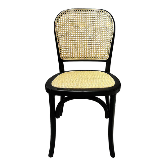 SIlla para interior de madera color negro con natural FC39-NN - FC39-NN