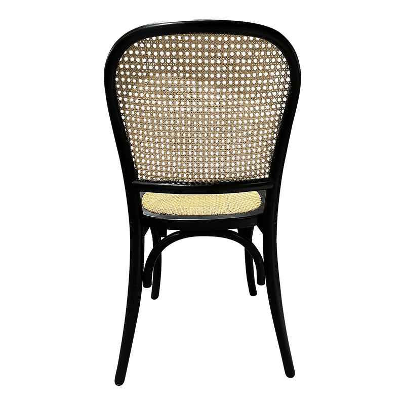 Cargue la imagen en el visor de la galería, SIlla para interior de madera color negro con natural FC39-NN - FC39-NN
