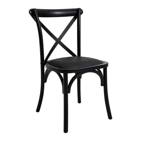 Silla de madera para interior FC02 color negro - FC02NN