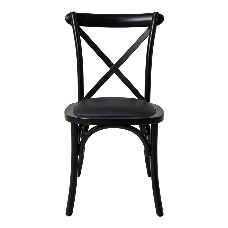 Cargue la imagen en el visor de la galería, Silla de madera para interior FC02 color negro - FC02NN
