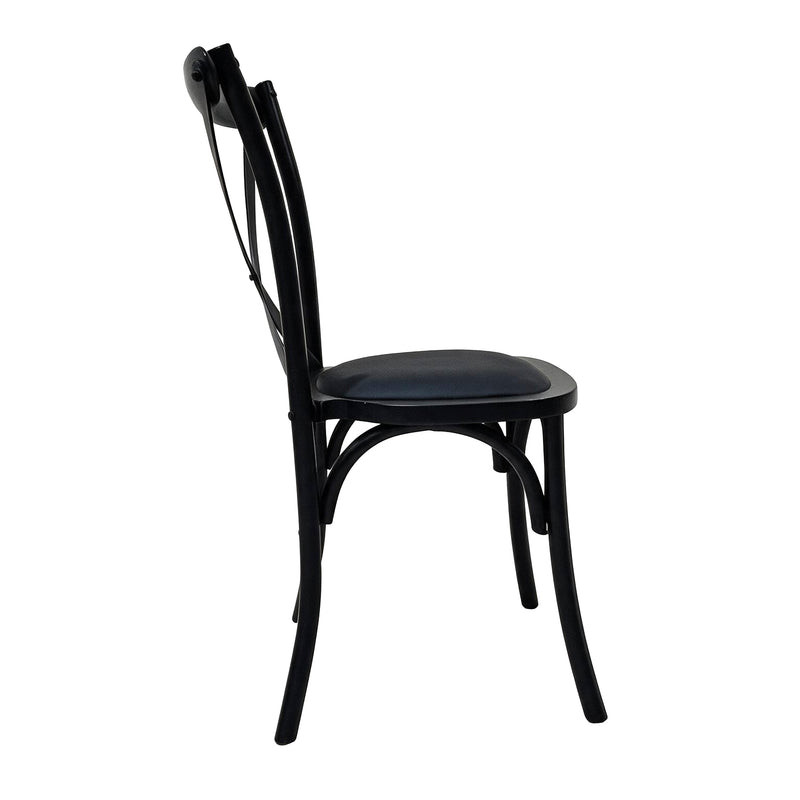 Cargue la imagen en el visor de la galería, Silla de madera para interior FC02 color negro - FC02NN
