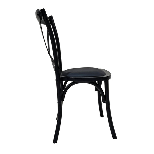 Silla de madera para interior FC02 color negro - FC02NN